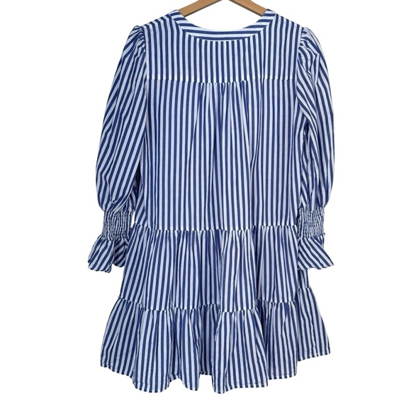 Tuckernuck Pomander Place Kenzo Cotton Poplin Striped Dress Sz - Picture 7 of 10